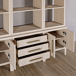 Модульный стеллаж Primo из трех составных элементов Светлый дуб варинант исполнения - 5 | Loft Concept в Ростове-на-Дону