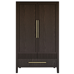 Шкаф платяной Primo с выдвижными ящиками шпон Темный орех варинант исполнения - 1 | Loft Concept в Ростове-на-Дону