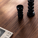 Кофейный стол овальный из дерева с 2-мя ящиками Coffee Walnut Table варинант исполнения - 6 | Loft Concept в Ростове-на-Дону