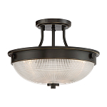 Потолочный светильник со стеклянным плафоном в виде купола Quoizel варинант исполнения - 7 | Loft Concept в Ростове-на-Дону