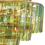 Люстра круглая каскадная Glow of Green Shades зеленое стекло варинант исполнения - 1 | Loft Concept в Ростове-на-Дону