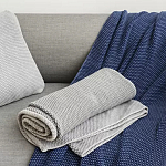 Плед из хлопка серого цвета Waffle Comfort варинант исполнения - 5 | Loft Concept в Ростове-на-Дону