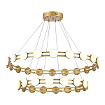 Люстра двухъярусная с круглыми светодиодными источниками света Maxine Light варинант исполнения - 6 | Loft Concept в Ростове-на-Дону