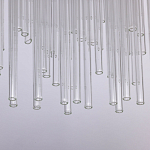 Люстра круглая с прозрачными стеклянными трубками Nembus варинант исполнения - 7 | Loft Concept в Ростове-на-Дону