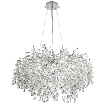 Люстра с хрустальными подвесками на металлических ветках Fairytree Light Silver Chandelier 14 варинант исполнения - 2 | Loft Concept в Ростове-на-Дону