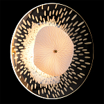 Бра с белым рельефным плафоном и стеклом с рисунком FLOW варинант исполнения - 2 | Loft Concept в Ростове-на-Дону