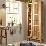 Шкаф из массива тика Okino Wood Cabinet варинант исполнения - 8 | Loft Concept в Ростове-на-Дону