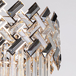 Люстра многоярусная с переплетенными металлическими элементами черного и золотого цвета и прозрачными хрустальными подвесками Empire Chandelier Crystal варинант исполнения - 7 | Loft Concept в Ростове-на-Дону