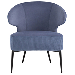 Современное мягкое кресло на металлических ножках Rakush Blue варинант исполнения - 2 | Loft Concept в Ростове-на-Дону