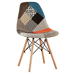 Стул с обивкой в технике пэчворк DSW варинант исполнения - 1 | Loft Concept в Ростове-на-Дону