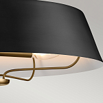 Подвесной светильник с конусовидным металлическим абажуром черного цвета Kichler варинант исполнения - 16 | Loft Concept в Ростове-на-Дону