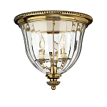 Потолочный светильник цвета латунь с прозрачным плафоном в форме чаши Hinkley варинант исполнения - 8 | Loft Concept в Ростове-на-Дону