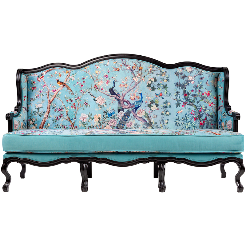           Turquoise Chinoiserie Garden Sofa  ̆   -- | Loft Concept 