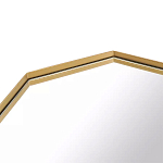 Зеркало золотистое восьмиугольной формы Octagon варинант исполнения - 2 | Loft Concept в Ростове-на-Дону