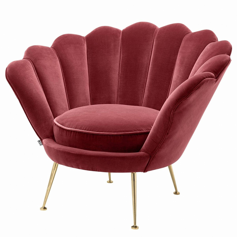  Eichholtz Chair Trapezium Wine Red    -- | Loft Concept 