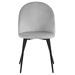 Мягкий стул в сером велюре Miruna Chair варинант исполнения - 2 | Loft Concept в Ростове-на-Дону