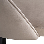 Стул велюровый серо-бежевый Schelde Gray Beige варинант исполнения - 4 | Loft Concept в Ростове-на-Дону