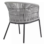 Кресло с декоративным плетением на спинке и подлокотниках Armchair Weaving варинант исполнения - 3 | Loft Concept в Ростове-на-Дону