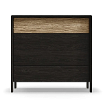 Комод 4 ящика с подсветкой на рельефном фасаде Warm Industrial варинант исполнения - 1 | Loft Concept в Ростове-на-Дону