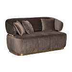 Диван двухместный коричневый Clarisse варинант исполнения - 1 | Loft Concept в Ростове-на-Дону
