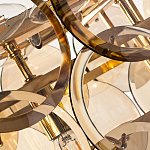 Люстра с круглыми стеклянными подвесками Cardiel Amber Glass Chandelier варинант исполнения - 6 | Loft Concept в Ростове-на-Дону