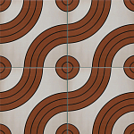 Дизайнерская плитка с узором Дорожки 2 варинант исполнения - 1 | Loft Concept в Ростове-на-Дону