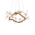 Люстра подвесная с прозрачными стеклянными птичками на ветвях Диаметр 80 см Serip Voa варинант исполнения - 7 | Loft Concept в Ростове-на-Дону