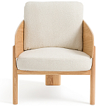 Кресло с каркасом из массива дуба Gallin Chair Boucle варинант исполнения - 2 | Loft Concept в Ростове-на-Дону