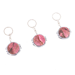 Зеркало брелок складное двухстороннее из натурального камня Родонит Stone Mirrors варинант исполнения - 8 | Loft Concept в Ростове-на-Дону