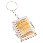 Зеркало брелок складное двухстороннее из натурального камня Оникс Silver Stone Mirrors варинант исполнения - 1 | Loft Concept в Ростове-на-Дону