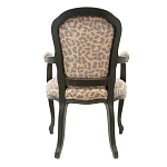 Полукресло с мягкой обивкой из льна на 4-х ножках из массива березы Gladys Armchair варинант исполнения - 2 | Loft Concept в Ростове-на-Дону