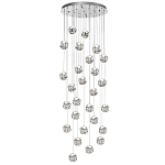 Люстра каскадня с 27-ю прозрачными шарообразными подвесами Bubbles Bocci варинант исполнения - 4 | Loft Concept в Ростове-на-Дону