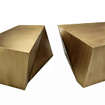 Комплект из 2-х дизайнерский журнальных столов геометрической формы Ribefyk варинант исполнения - 1 | Loft Concept в Ростове-на-Дону