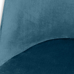 Барный стул вращающийся со спинкой Синий Велюр Vendramin Chair варинант исполнения - 4 | Loft Concept в Ростове-на-Дону