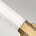 Бра для ванных комнат горизонтальное с длинным белым матовым плафоном в форме шестиугольника на круглом основании Hinkley варинант исполнения - 10 | Loft Concept в Ростове-на-Дону