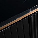 Комод черный округлой формы с рельефным фасадом Black Cut варинант исполнения - 4 | Loft Concept в Ростове-на-Дону