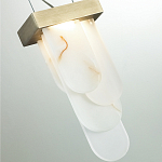 Подвесной светильник с белыми вертикальными элементами Alabaster Totem варинант исполнения - 11 | Loft Concept в Ростове-на-Дону