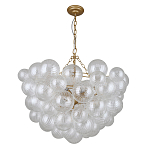 Люстра подвесная с рифлёными стеклянными шарами в форме воздушного облака Berries Chandelier варинант исполнения - 1 | Loft Concept в Ростове-на-Дону