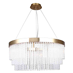 Люстра подвесная со стеклянными подвесками в виде перекрученных трубочек Nembus варинант исполнения - 1 | Loft Concept в Ростове-на-Дону