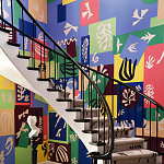 Обои ручная роспись в стиле Арт-деко Jazz Special Colourway on dyed silk with embroidery варинант исполнения - 1 | Loft Concept в Ростове-на-Дону