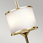 Бра вертикальное с белым полукруглым плафоном и длинным стержнем L Kichler варинант исполнения - 8 | Loft Concept в Ростове-на-Дону