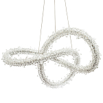 Фигурная люстра с хрустальным декором Gilbertine Crystal Curly Ring Chandelier варинант исполнения - 1 | Loft Concept в Ростове-на-Дону