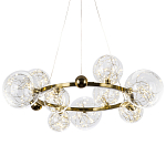 Дизайнерская кольцевая люстра с гирляндой внутри стеклянных плафонов Iona Garland Chandelier 9 варинант исполнения - 1 | Loft Concept в Ростове-на-Дону