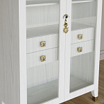 Дизайнерский шкаф витрина Elsa Dreams White с 4-мя ящиками варинант исполнения - 4 | Loft Concept в Ростове-на-Дону