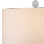 Настольная лампа белая с тканевым абажуром в форме цилиндра Morphing варинант исполнения - 2 | Loft Concept в Ростове-на-Дону