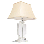 Настольная лампа хрустальная с бежевым абажуром Perfect варинант исполнения - 2 | Loft Concept в Ростове-на-Дону