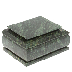 Шкатулка с зеркалом из натурального камня змеевик Stone Casket варинант исполнения - 1 | Loft Concept в Ростове-на-Дону