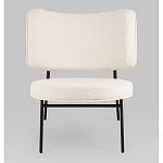 Мини-кресло District Lounge букле белый варинант исполнения - 4 | Loft Concept в Ростове-на-Дону