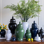 Ваза с крышкой однотонная Высота 31 см Chinoiserie Ceramics варинант исполнения - 4 | Loft Concept в Ростове-на-Дону