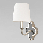 Бра с белым текстильным абажуром и фигурным основанием с зеркальной вставкой Vitorino варинант исполнения - 20 | Loft Concept в Ростове-на-Дону